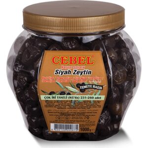 Cebel Siyah Zeytin Çok İri Taneli 1000 gr
