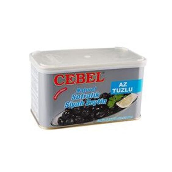 Cebel Siyah Zeytin Az Tuzlu 750 Gr