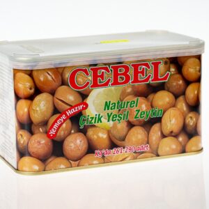 Cebel Naturel Çizik Yeşil Zeytin – Yemeye Hazır 700g