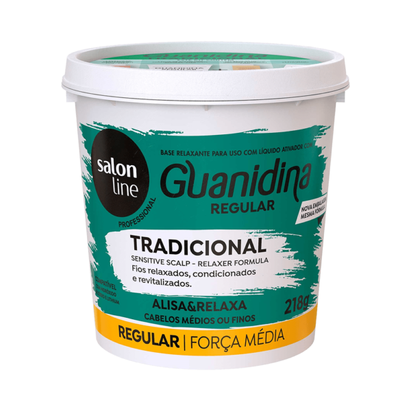 Creme Relaxante Guanidina Salon Line Regular Médio 218g