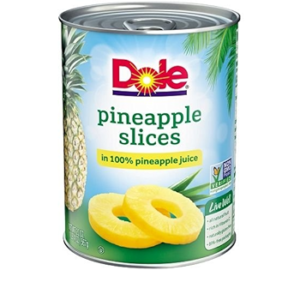 Dole Canned Pineapple Slices in 100% Fruit Juice,20 Oz