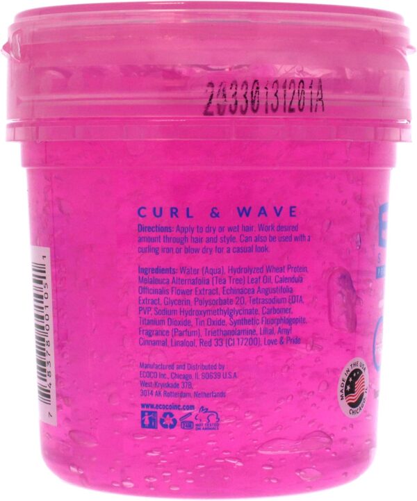 Eco Styler Curl & Wave Styling Gel Pink 8oz - Image 2