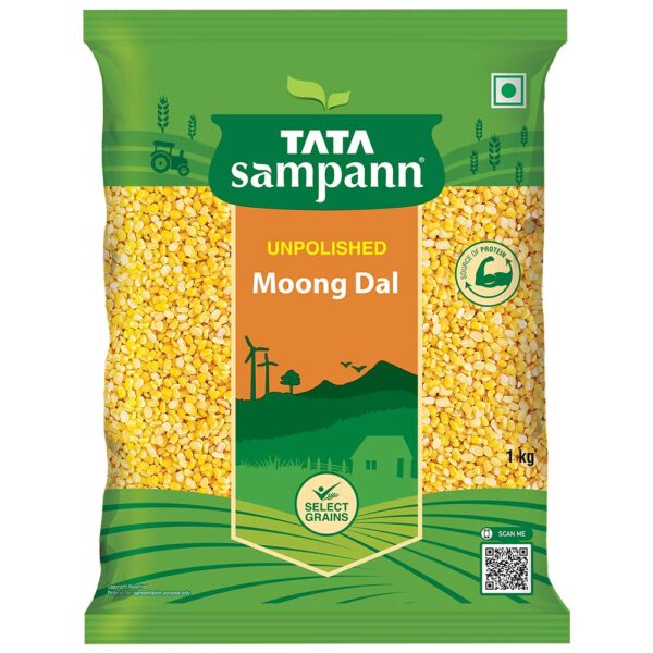 Tata Sampann Unpolished Moong Dal Split, 1kg