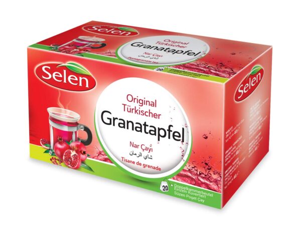 Original Turkish Selan Pomegranate Enveloped Tea Bags
