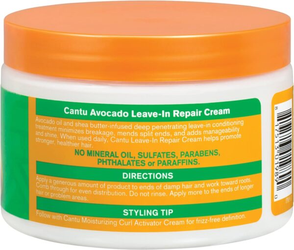 Cantu Avocado Leave In Conditioning Cream 340g - Image 2