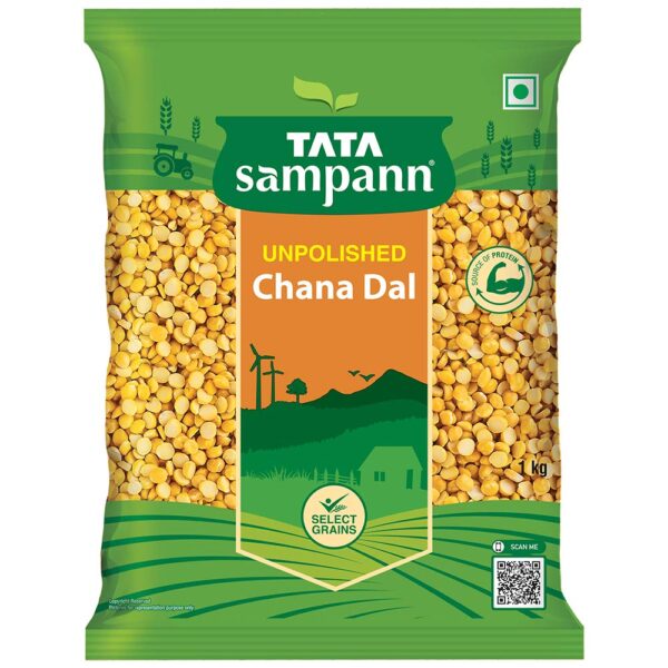 Tata Sampann Unpolished Chana Dal, 1kg