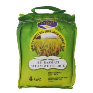 Royal pearl 1121 basmati steam white rice 4kg