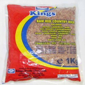 Kings Raw Red Country Rice - Polished 1Kg