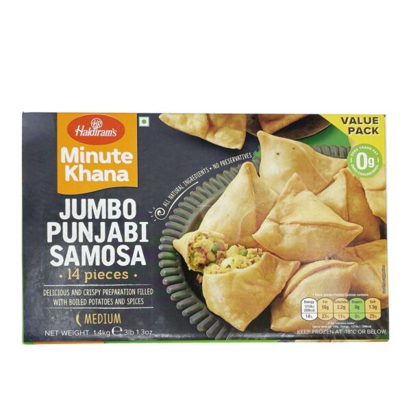 Punjabi Samosa Jumbo Pack (14 Pieces) 1.4 kg - Haldirams