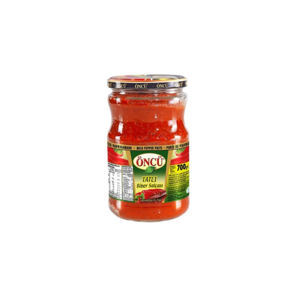 ÖNCÜ TATLI BIBER SALÇASI 700g - ONCU HOT PEPPER PASTE