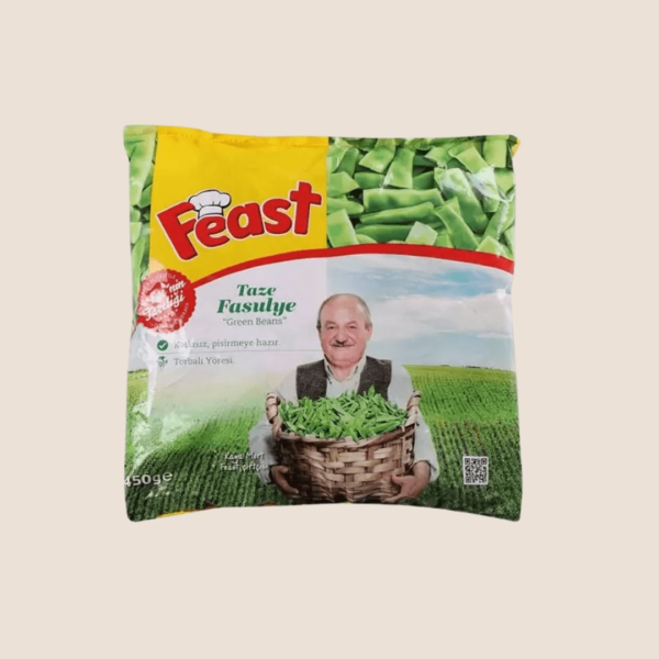 Feast Taze Fasulye-Frozen Green Beans 450gr