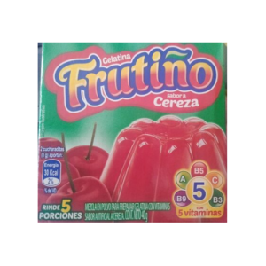 Gelatina Frutiño, sabor cereza - 40g