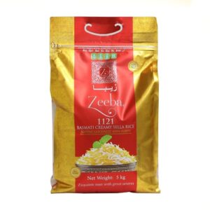 Zeeba 1121 Basmati Creamy Sella Rice 5kg