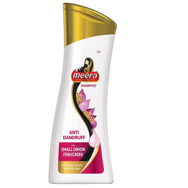 Meera Anti-Dandruff Shampoo, With Small Onion and Fenugreek, 180 ml