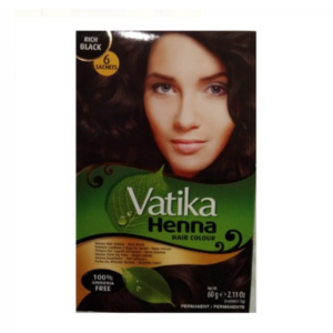 Vatika henna Hair Color 60g Rich Black