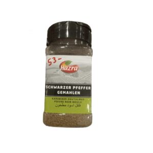 Hazra Schwarzer Pfeffer Gemahlen (Karabiber Ogutulmus Poivre Noir Moulu) 150gm