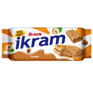 Biscuits sandwich Ikram avec crème au chocolat, Ulker, 80g