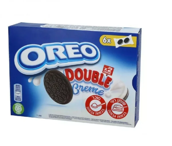 2 x Oreo Double Cream Sandwich Cookies Vanilla Filling Kosher 170g
