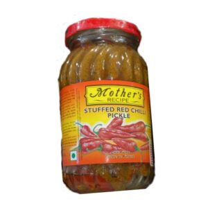 Mother's Recipe Pickle - Red Stuffed Chilli, 500 g
