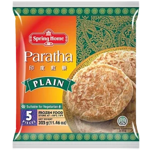 Spring Home TYJ Roti Paratha Plain - Suitable For Vegetarian, Frozen, Pan Fry, 325 g