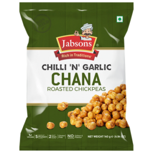 Jabsons Chilli Garlic Roasted Chana 140gm