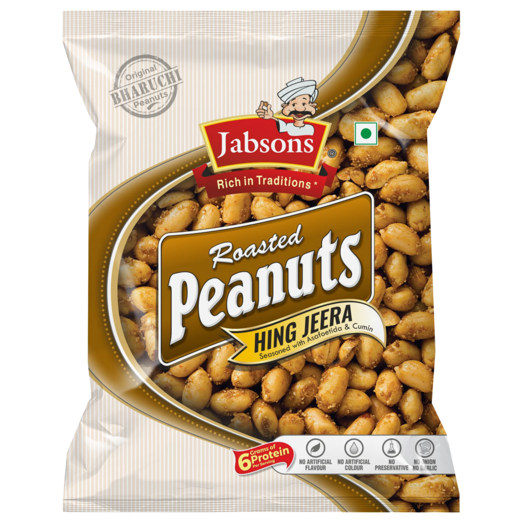 Buy Jabsons Hing Jeera Roasted Peanuts 140gm - Seelan Market Online ...