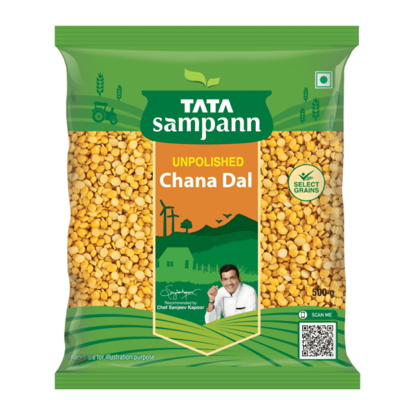 Tata Sampann Chana Dal - Unpolished 500gm