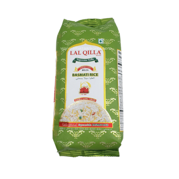 Lal Qila Supreme Sella Parboiled Basmati Rice - Green - 1KG