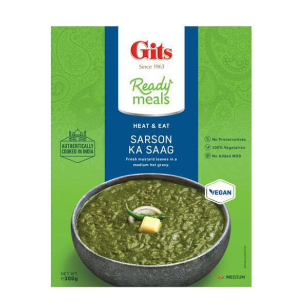 Gits Sarso Ka Saag - (fresh mustard leaves in a medium hot gravy) - 300g