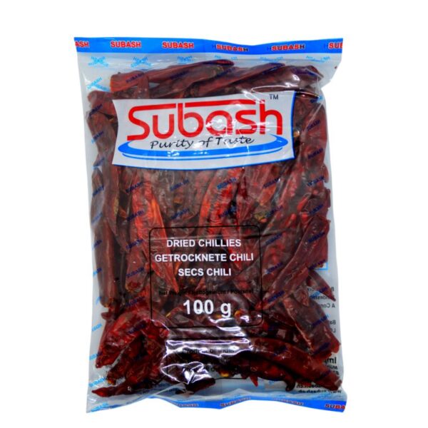 Subash Dried Chillies 100g